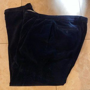 corduroy pleated trousers